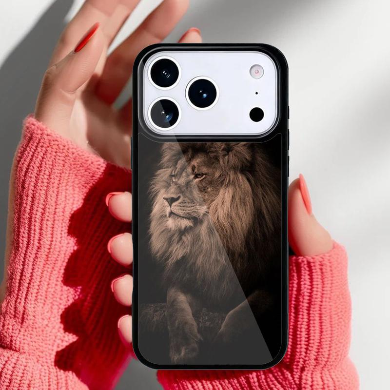 Ferocious Lion Phone Case for iPhone 17 16 15 14 13 Pro Max Back Cover for 12 11 Pro Coque