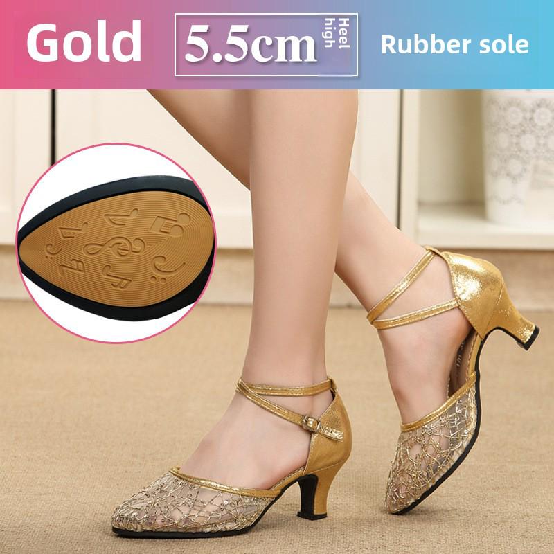 Neue lateinamerikanische Tanzsandalen für Damen – Gesellschaftstanzschuhe für Erwachsene.