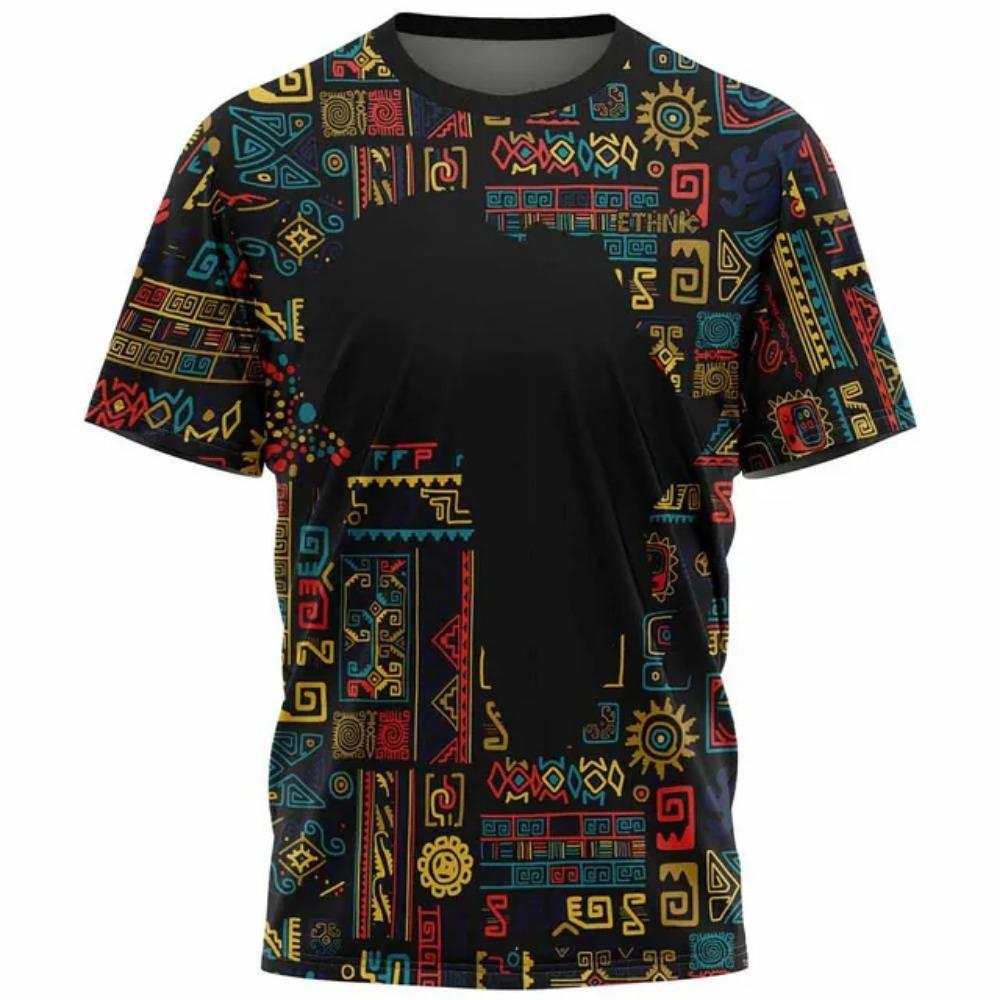 Neue Ethnische Stammes Dashiki T-Shirts Afrikanische Muster 3D Druck Herren Damen Kurzarm T-Shirt Harajuku Y2k T-Shirts Tops Kleidung