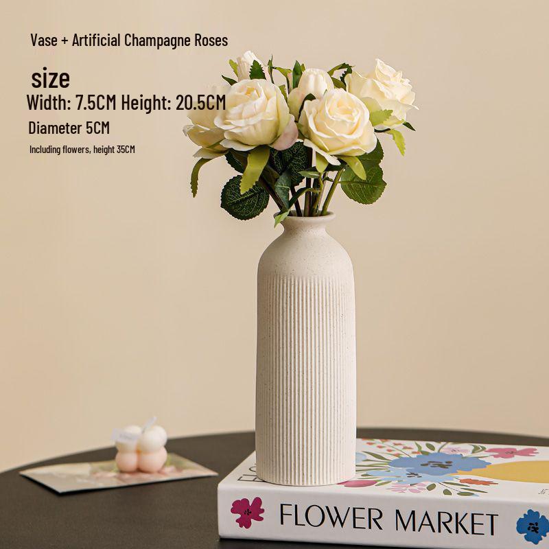 Premium Ceramic Rose Vase for Elegant Home Decor