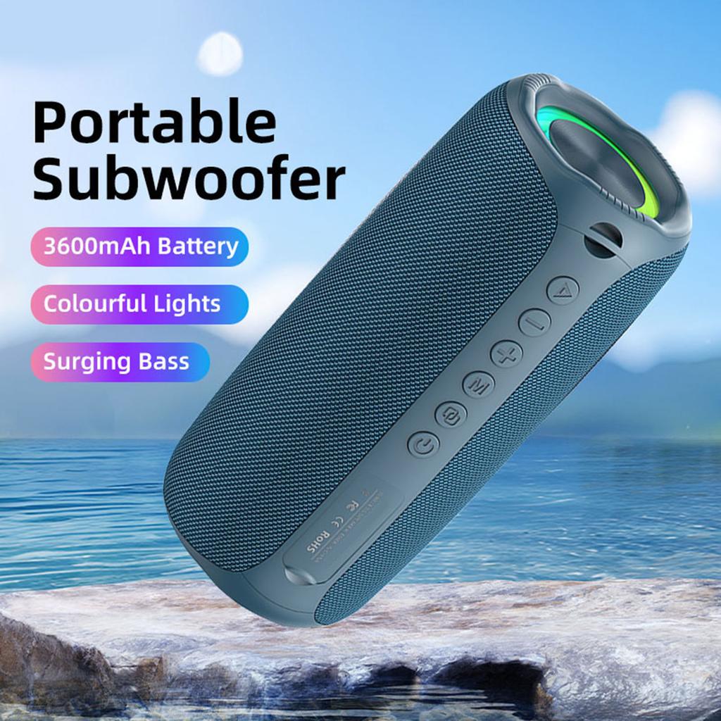 Portable BT Speaker 52mm Full range with RGB Lights Wireless for Home Party Outdoors