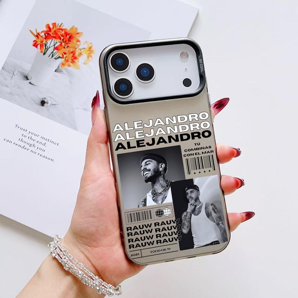 Singer R-Rauw Alejandro Phone Case For iPhone 17 16 15 14 13 12 11 Pro Max Air Matte Laser Aurora Shockproof Funda