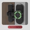 Zinc Alloy Password Lock Luminous Sign 90/180 Degree Sliding Door Lock Mechanical Password High-Security Door Bolts Storage Room