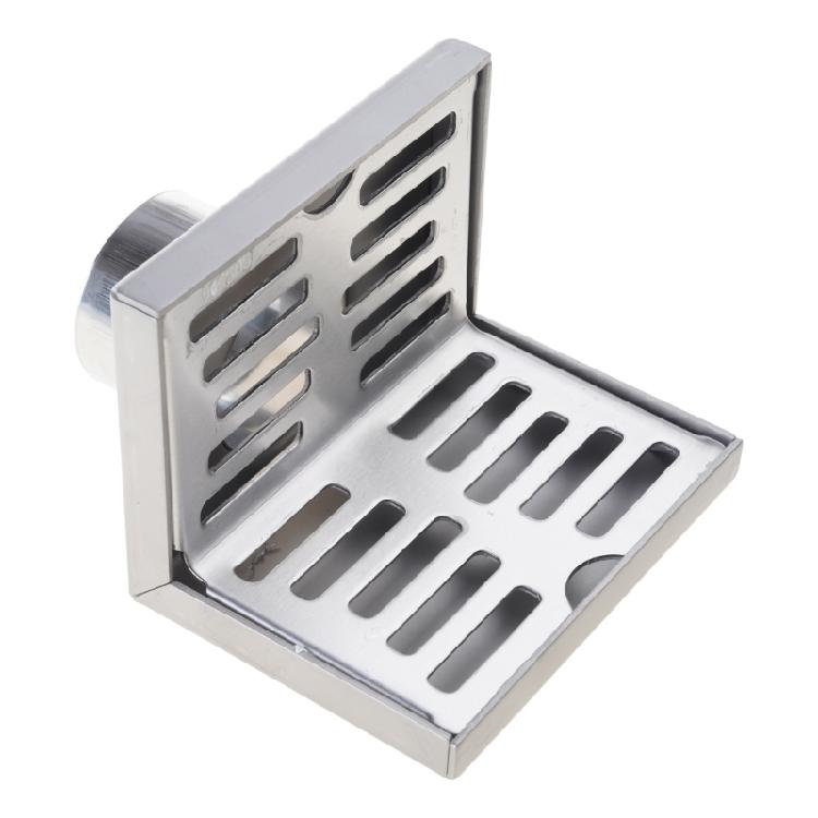 Anti-wear L Shape Stainless Steel Bathroom Tile Insert Floor Drainer Square