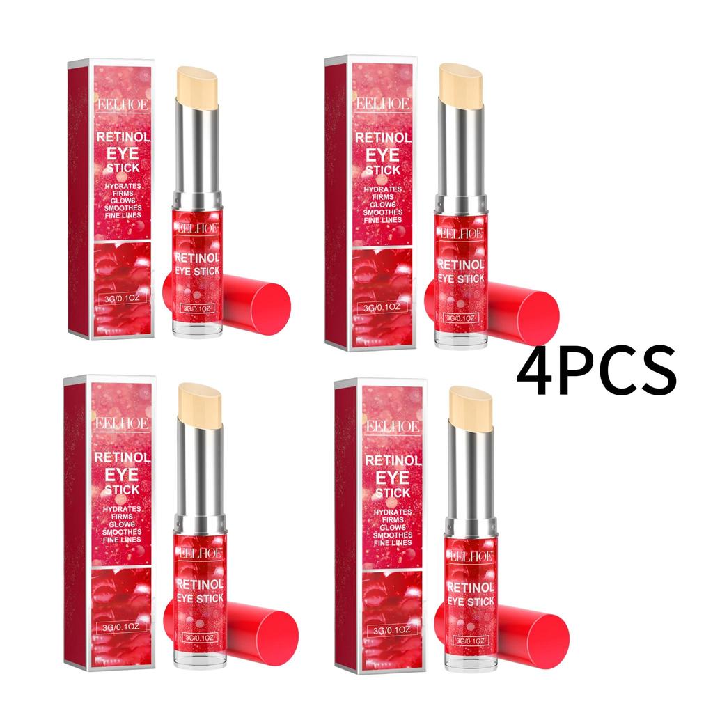EELHOE  Retinol Eye Stick For Wrinkles Eye Cream Stick Fine Lines Moisturizing Eye Area Care Under Eye Bags Dark Circles Reduction 3g