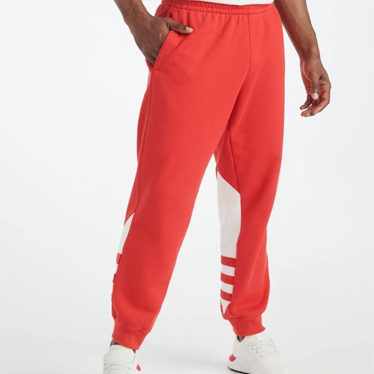 Adidas Big Trifoil Sweat Pants Red/White Men Streetwear FM3759