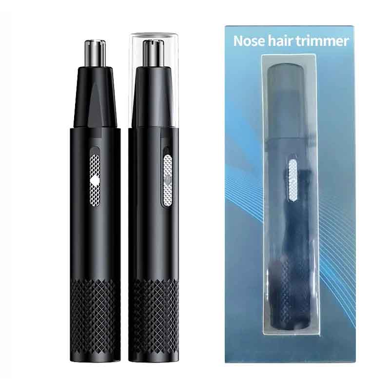 Electric Nose/Ear Hair Trimmer - USB Rechargeable Metal Body, Unisex Precision Grooming Device