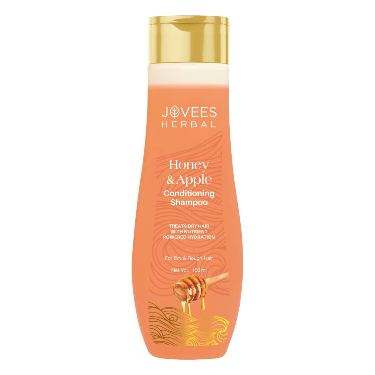 

Jovees Herbal Honey & Apple Conditioning Shampoo 150ml For Dry Rough Hair Frizz Control Shine Boost