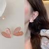 Dropping Oil Irregular Love Fashion Fresh Cream Light Luxury High Grade Design Sense Earstuds Fashion Women's Jewelry Gifts