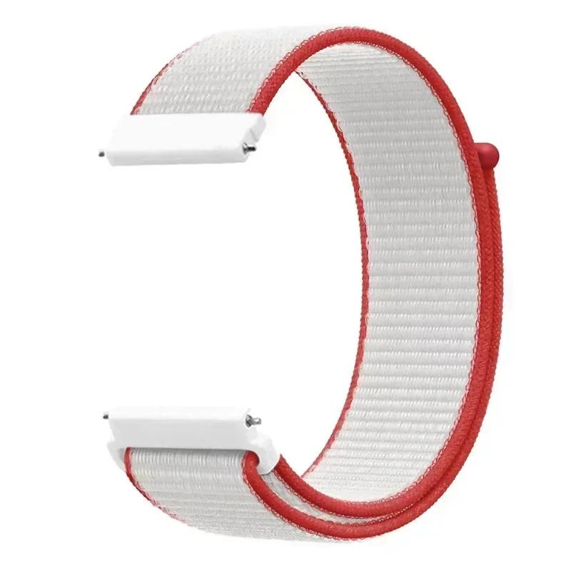 20mm Universal Kids Smart Sport Watch Band Nylon Loop Strap Adjustable Wristwatch Replacement Comfortable Children Watch Straps