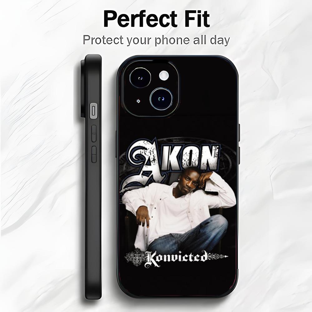 Akon Pop Star A-Akon singer Phone Case Phone Case Soft Packaging Lightweight For iPhone17 16 15 14 13ProMax