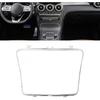 Acouto Console Cup Holder Panel with Electroplate Frame Decoration Cover Trim, for W205 C205 C Class 2015‑2021 for C253 X253 GLC 2016-2021