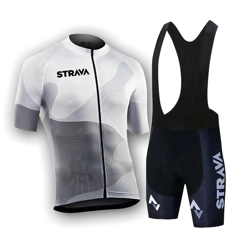 Bicycle Cycling Suit Short-sleeved Suit Men's Spring Summer Road Cycling Suit Quick-drying Breathable Mountain Bike Cycling Suit