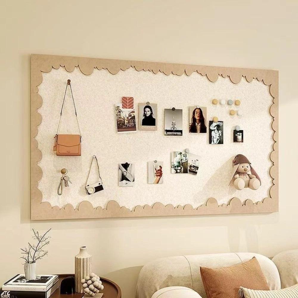 Self Adhesive Felt Wall Board Scalloped Border Wall Memo Board Gifts Photo Wall Panel  Home Decor