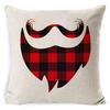 New Christmas Pillowcase Cushion Car Waist Protector Bedside Pillowcase Christmas Linen Pillowcase