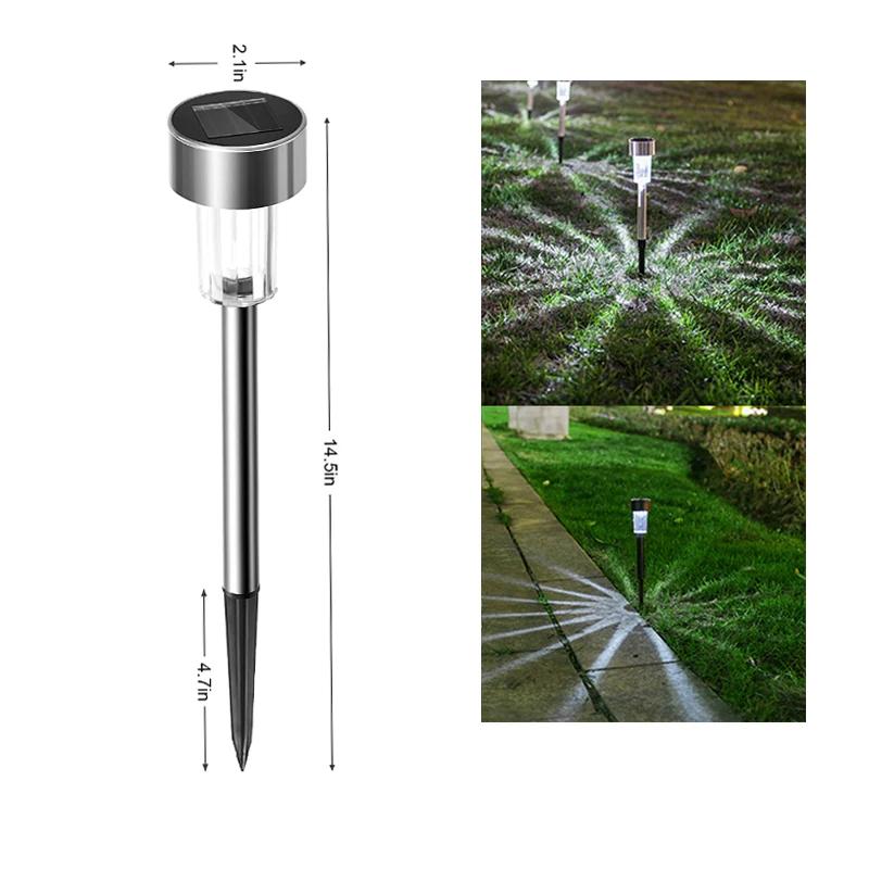 1-6PCS LED Lantern Lighting Solar Energy Path Lights Outdoor Waterproof Garden Lantern Landscape Path