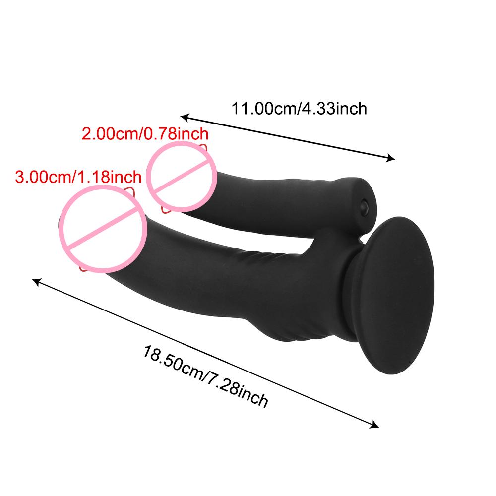 Lesbian Dildo Butt Plug Vagina Clitoris Massager Sex Toys for Women Female Double Dildo Vibrators