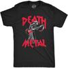 Mens Death Metal T Shirt Funny Brutal Grim Reaper Bloody Guitar Tee for Guys