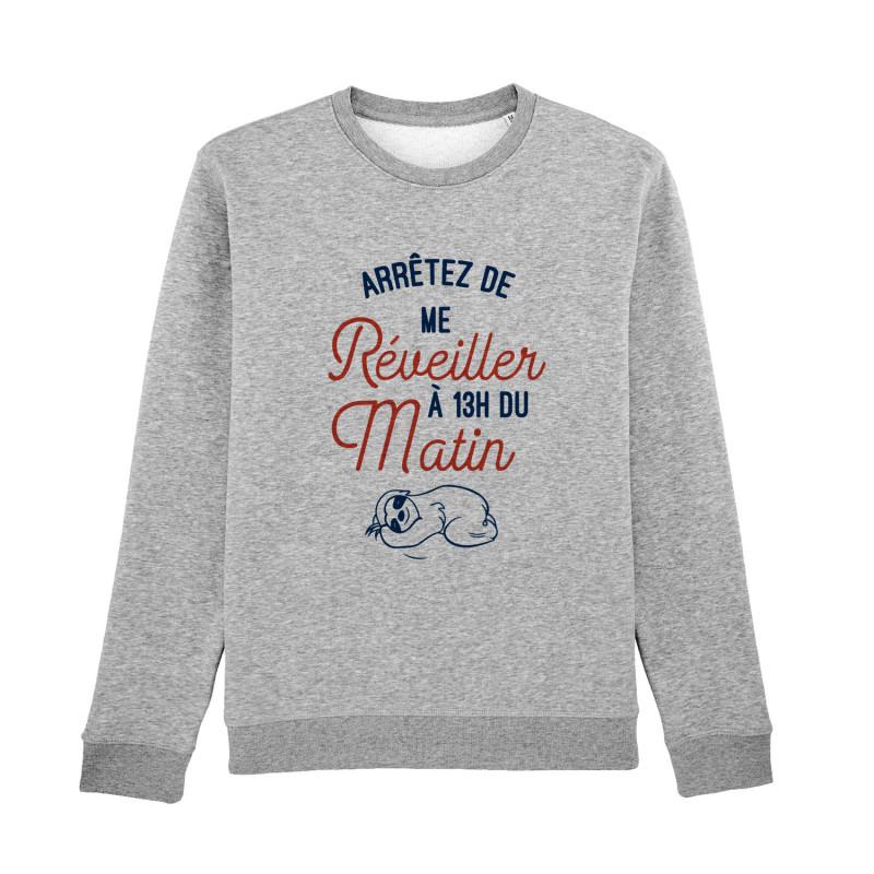 Herren-Sweatshirt - HÖREN SIE AUF, mich um 13:00 Uhr aufzuwecken