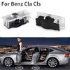 Car Sticker 2Pieces Car Door Light Logo Laser Projector Ghost Shadow Welcome Light For Mercedes Benz CLA C117 C207 AMG CLS C218
