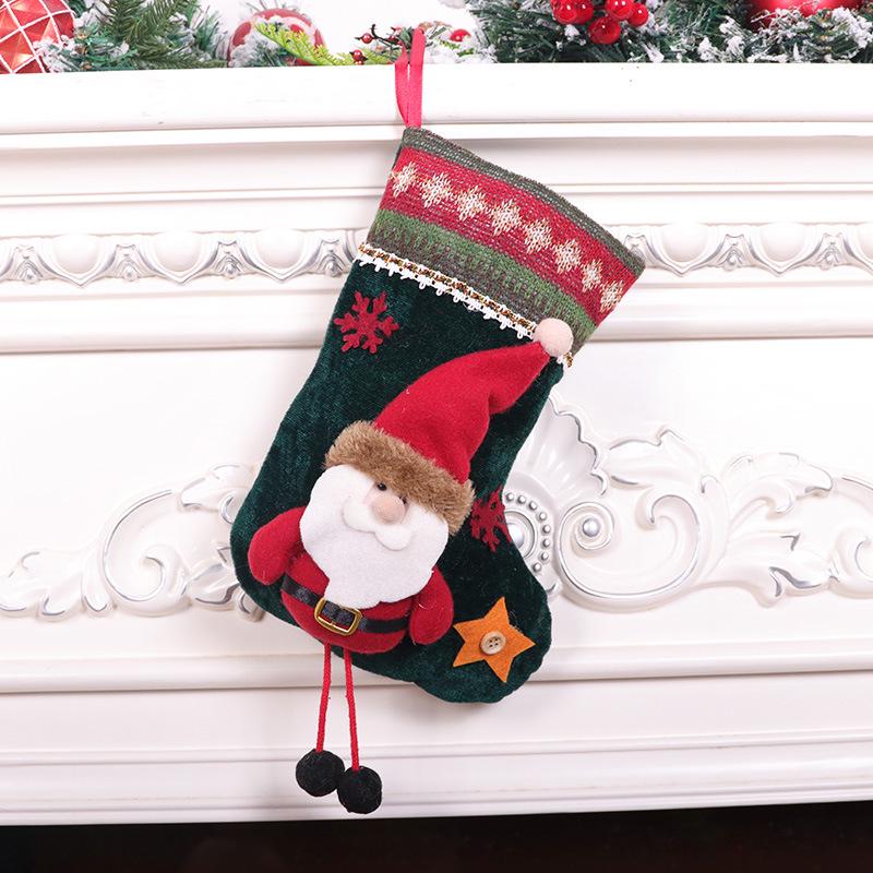 Medium 3D Cartoon Christmas Stocking Ornament - New Hot Selling Holiday Decoration Gift