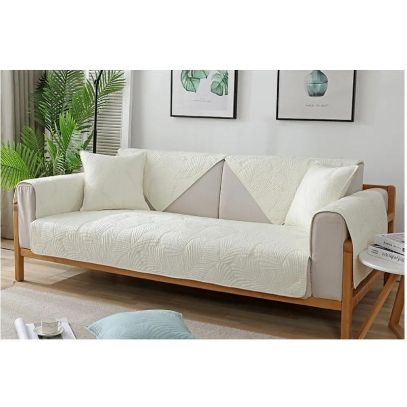 Fashionable And Simple Double-Faced Pure Cotton Sofa Cushion Four All Season universal Anti Slip And Dustproof Sofa Cushion