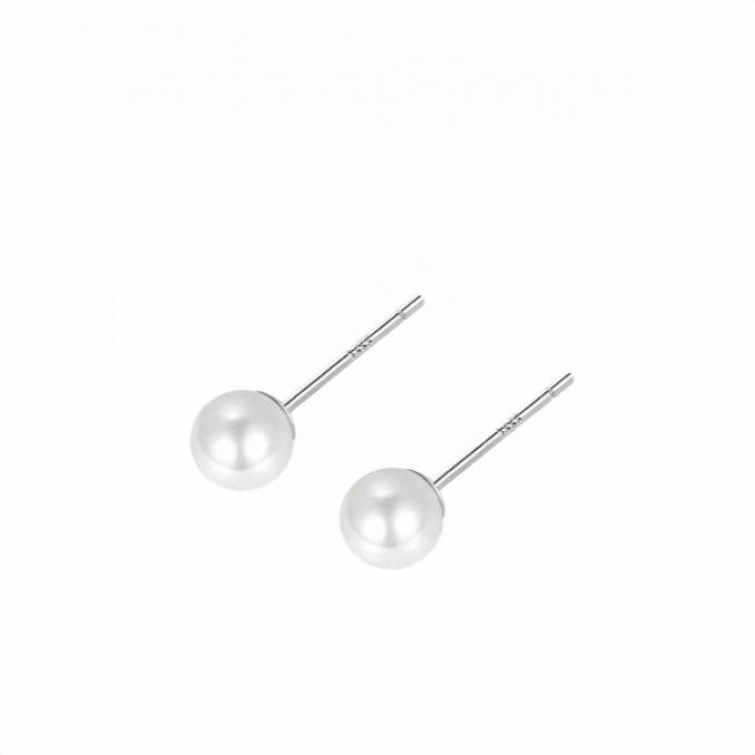 

Серьги-пусеты с жемчугом из стерлингового серебра S925 - Классический, Модный и Элегантный дизайн для женщин 925 Silver