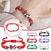 NEW Sweet Shining Butterfly Bracelet For Women Bohemian Braided Bracelet Bangle New Style Couple Classic Butterfly Hand Jewelry