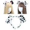 Cute Plush Ear Hairbands for Dalmatian Dogs Spa Headband Realistic Animal Ears Comic Convention Props Festival Party Accessory