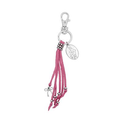 Nff chaveiro de borla rosa