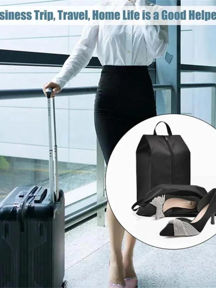 Neue Staubschuh-Aufbewahrungstasche Reise Tragbare Nylon-Schuhtasche mit Robustem Reißverschluss Tasche Wasserdichte Tasche Schuh-Aufbewahrungstasche