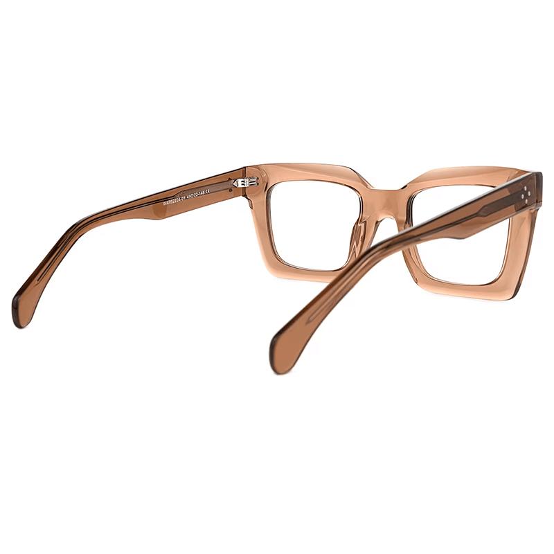 Square High Quality Eye Glasses Frames For Women Designer Luxury Clear Computer Eyeglasses Fashion Oversized Optical Eyewear