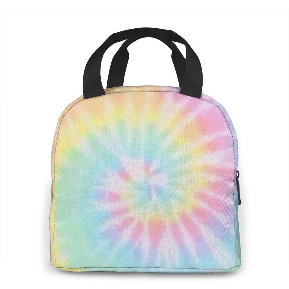 Pastell Batik Tragbare Isolierte Lunch-Tasche Wiederverwendbare Lunchbox für Männer, Frauen und Kinder Thermische Lunchtaschen