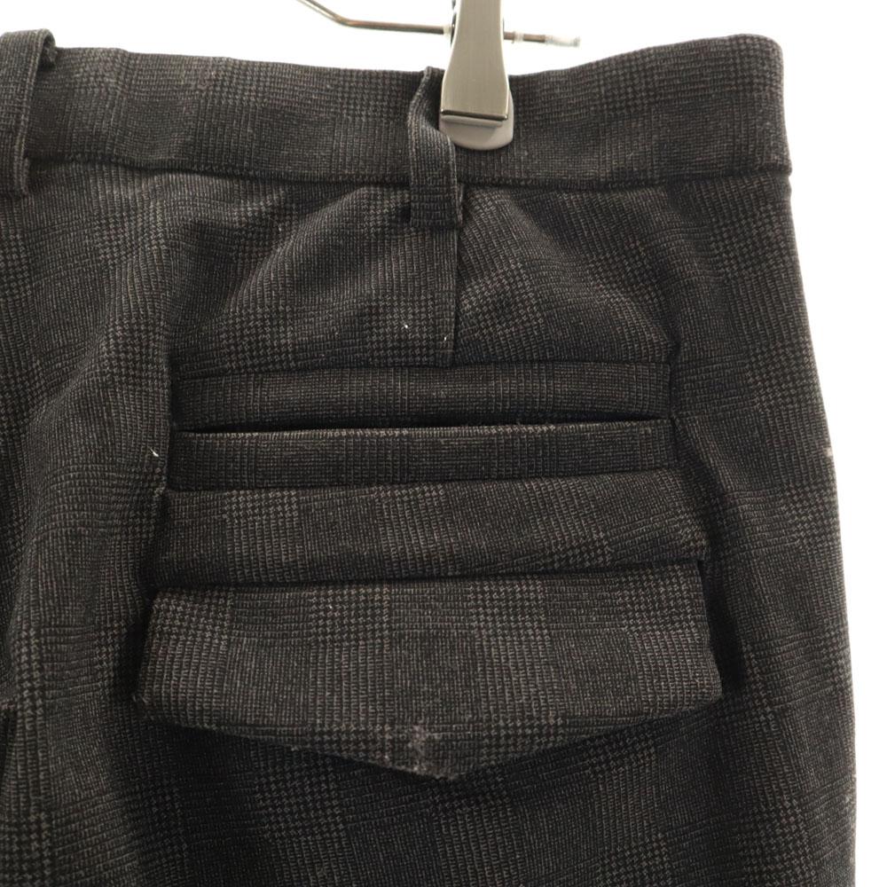 Milok made in Japan Check Pattern Tapered pants M gray stretch Men's Used