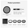 TELESIN CPL ND8 ND16 ND32 Lens Set Aluminium Alloy Frame for DJI OSMO Action 3 4 5pro ND CPL Filter Action Camera Accessories
