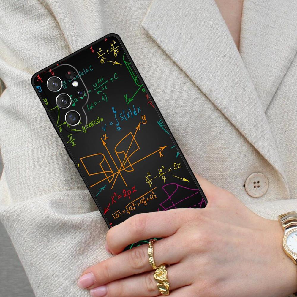 Science Math Physics Formulas Cell Phone Case for Samsung Galaxy S26 Ultra S25 S24 S23 S22 S21 S20 Note10 Cover