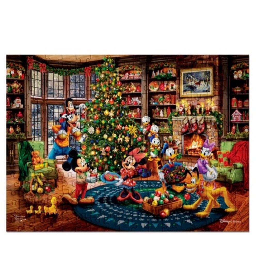 Thomas Kinkade Disney Mickey a přátelé Vánoční puzzle