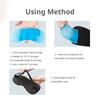 Durable And Safe Sleep Light Blocking Eye Mask And Gel Cold Ice Pack Double-Sided Ice Silk Warm Cool Sleep Eye Mask For Travel Sleeping