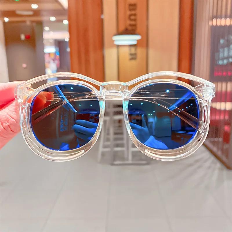 Fashion Childrens Sunglasses Baby Anti Radiation Sun Glasses Cute Cartoon Bear Anti Glare Stylish Goggles for Boys Girls