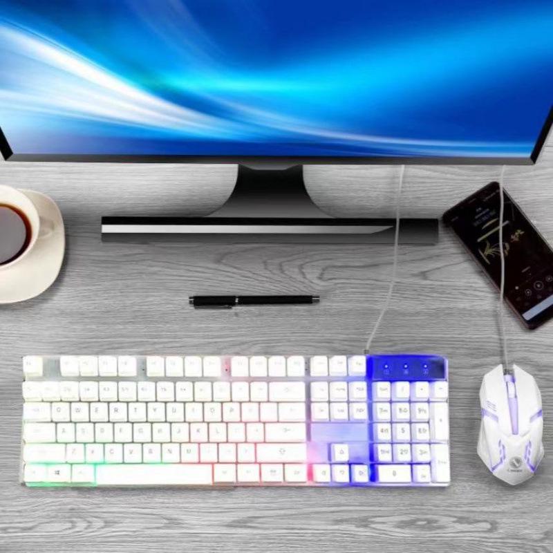 RGB Wired Mechanical Gaming Keyboard & Mouse Set for PC & Laptop