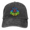Sommerkappe Sonnenschirm Bunte Grafik Nordafrika Berber Hip-Hop Kappen Flagge von Amazigh Cowboyhut Schirmmützen