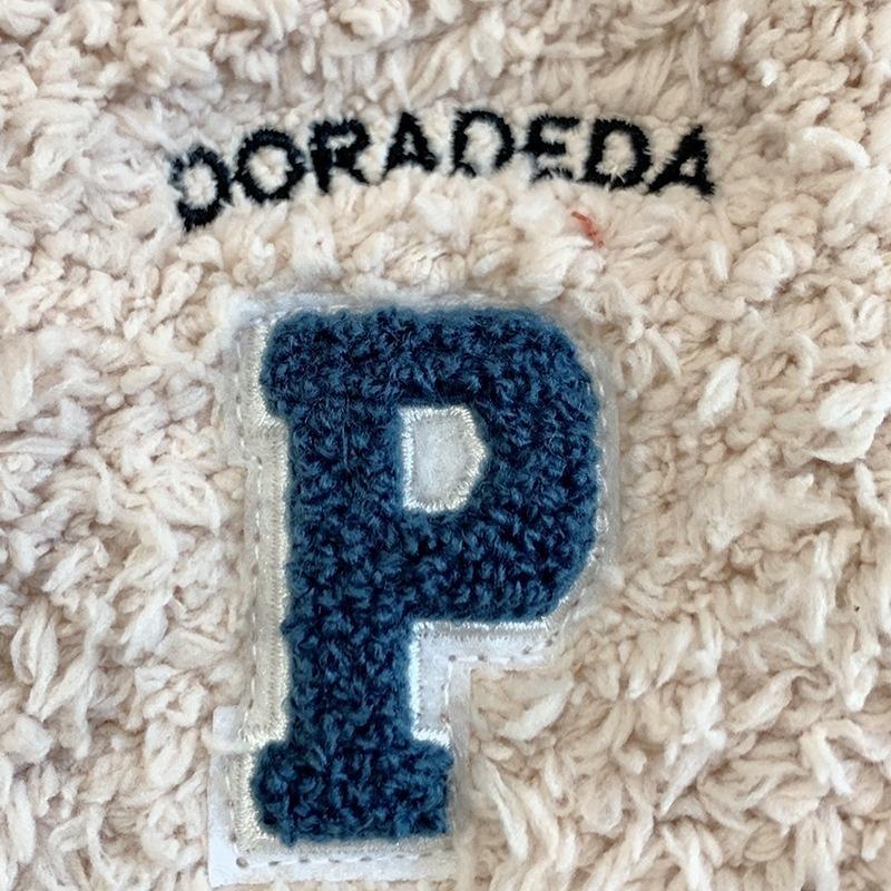 Moda infantil boné outono inverno letra P gorros protetores de orelha bonés de cabeça para meninos meninas bebê bombardeiro chapéus unissex 1 2 3 4 anos