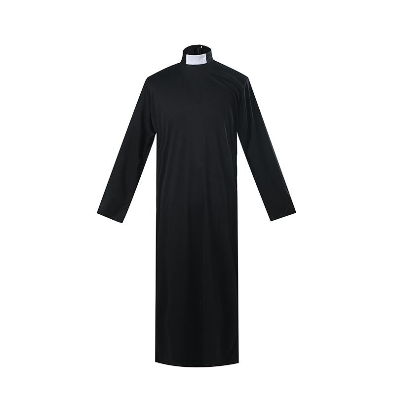 Adult Priest Nun Robe Halloween Missionary Virgin Mary Cosplay Religious Costume
