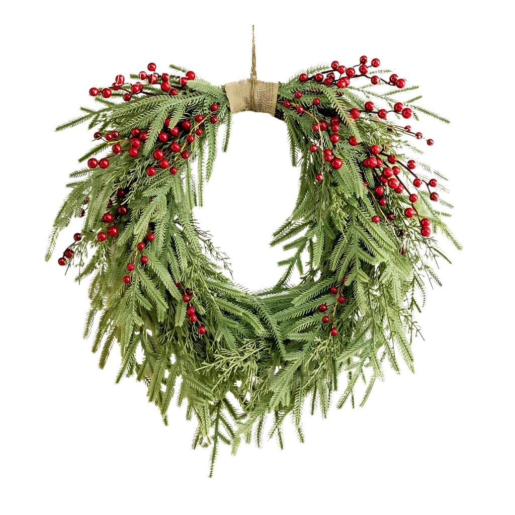 Christmas Wreath, Winter Wreath Garland, Wall Hanging Artificial Wreath, Front Door Wreath Xmas Wreath For Indoor Outdoor