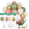 12inch 35pcs Purple Pink Green Balloon Set , Suitable for Weddings, Birthdays, Themed Parties, Bachelorette Parties