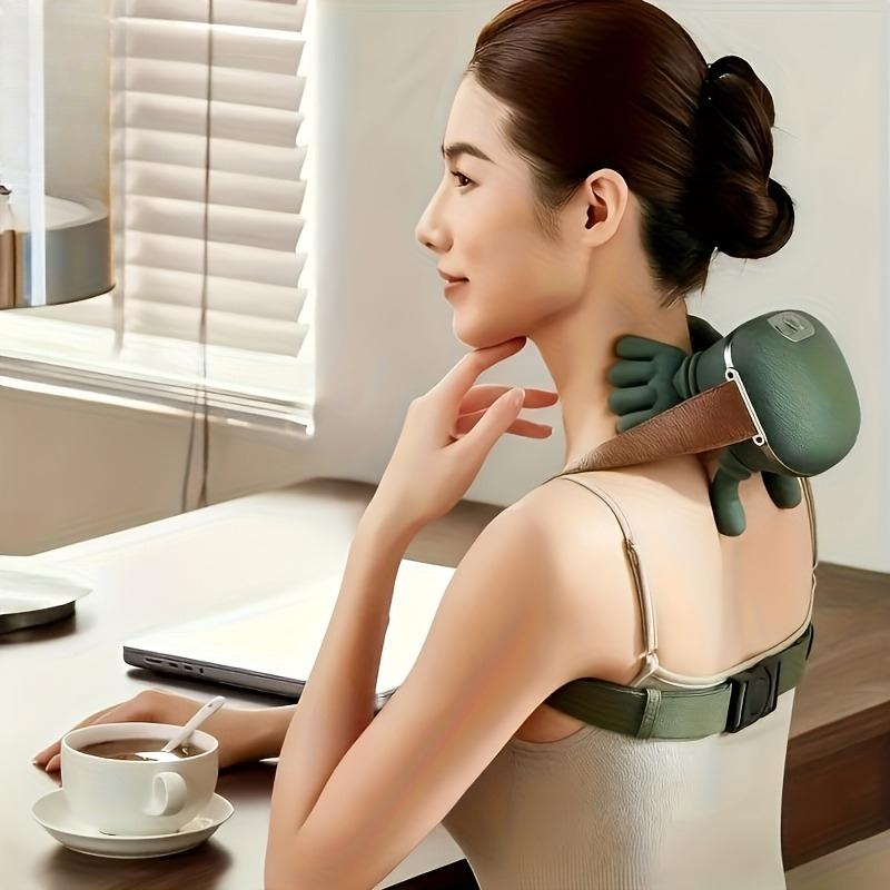 Finger Pressure Kneading Electric Massager - Portable Deep Tissue Massager, Suitable for The Back, Neck, Shoulders, and Lower Abdomen