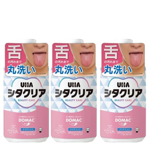 

UHA Mikakuto [Official] Clean your teeth, breath, and even your tongue! Bulk Purchase: Shita Clear Liquid Toothpaste, Clear Mint Flavor, 500ml (3-Pack
