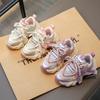 Chaussures de Sport pour Filles Chaussures Papa Respirantes pour Enfants Printemps et Automne Nouvelles Chaussures de Course en Mesh Chaussures Décontractées Mode