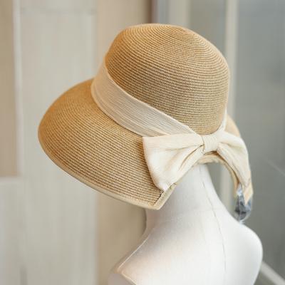 Straw Hat Split Sun Hat Foldable Beach Sun Hat Seaside Big Brim Sunscreen Bucket Hat