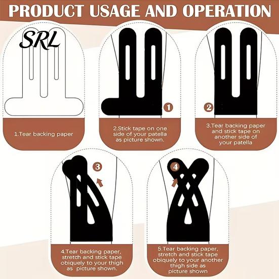 Sports Knee Tape 3/6/12Pcs Pre-Cut Kinesiology Tape, Waterproof Breathable Latex-Free Support Pre-cut & Stability Pain Relief Athletic